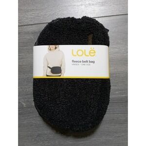 Lole Fleece Belt Bag Adult One Size Black Travel Crossbody Unisex